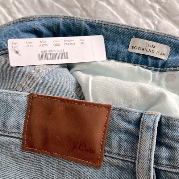 NWT J. Crew Slim Boyfriend Jean in Ocean Surf Wash - Picture 5 of 5